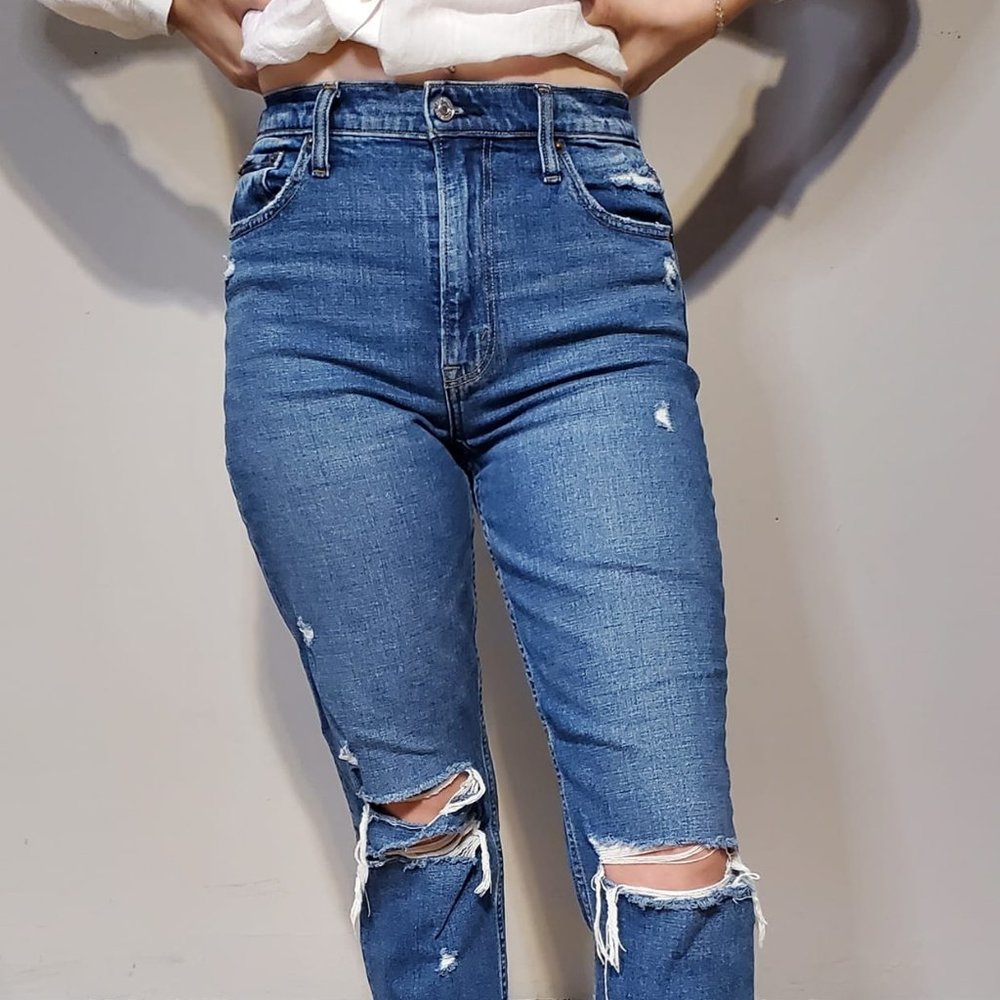 Abercrombie + Fitch MOM High Rise Jeans
